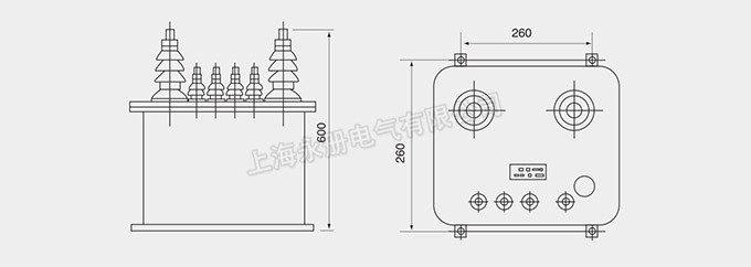 JDJ-12、10、6、3電壓互感器的外形尺寸